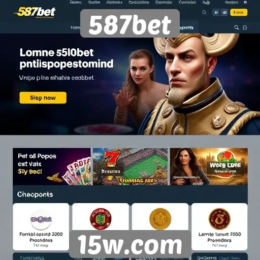 Ofertas promocionais do site 587bet em destaque